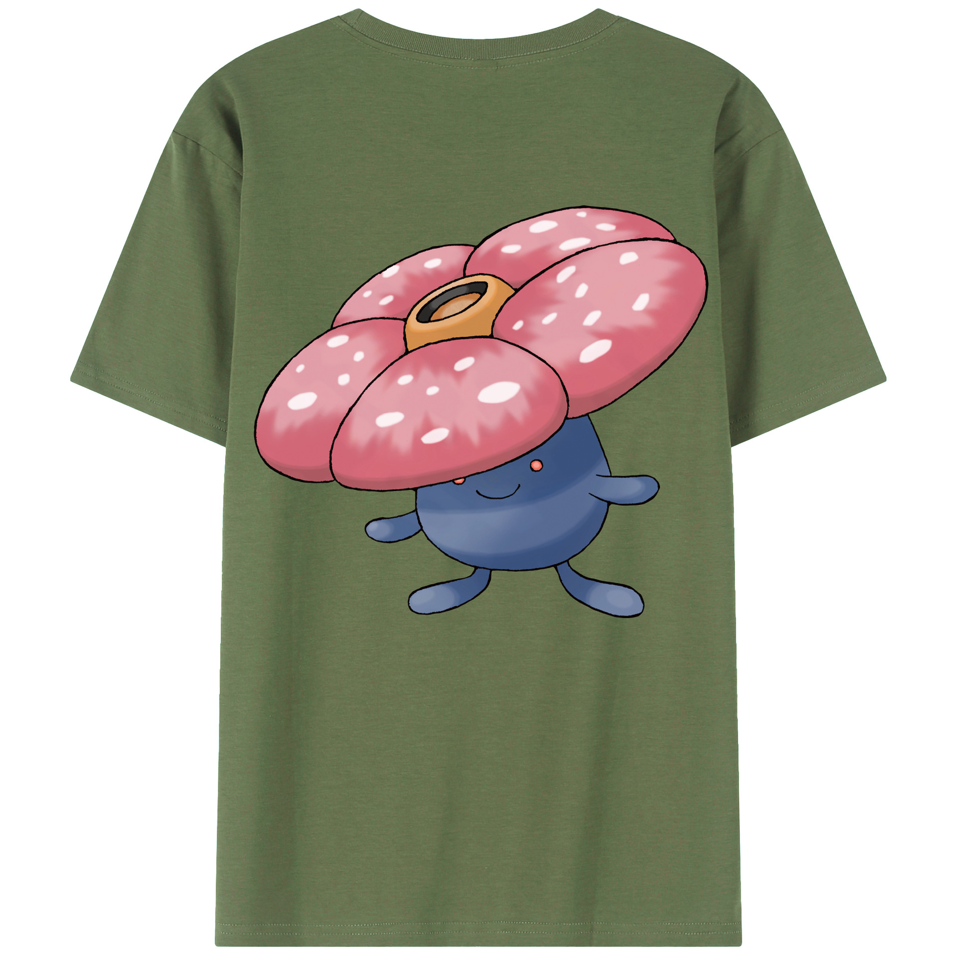 （画像用） ポケットモンスター Pokémon 綿100％ メンズ半袖Tシャツ（バックプリント） 通気性